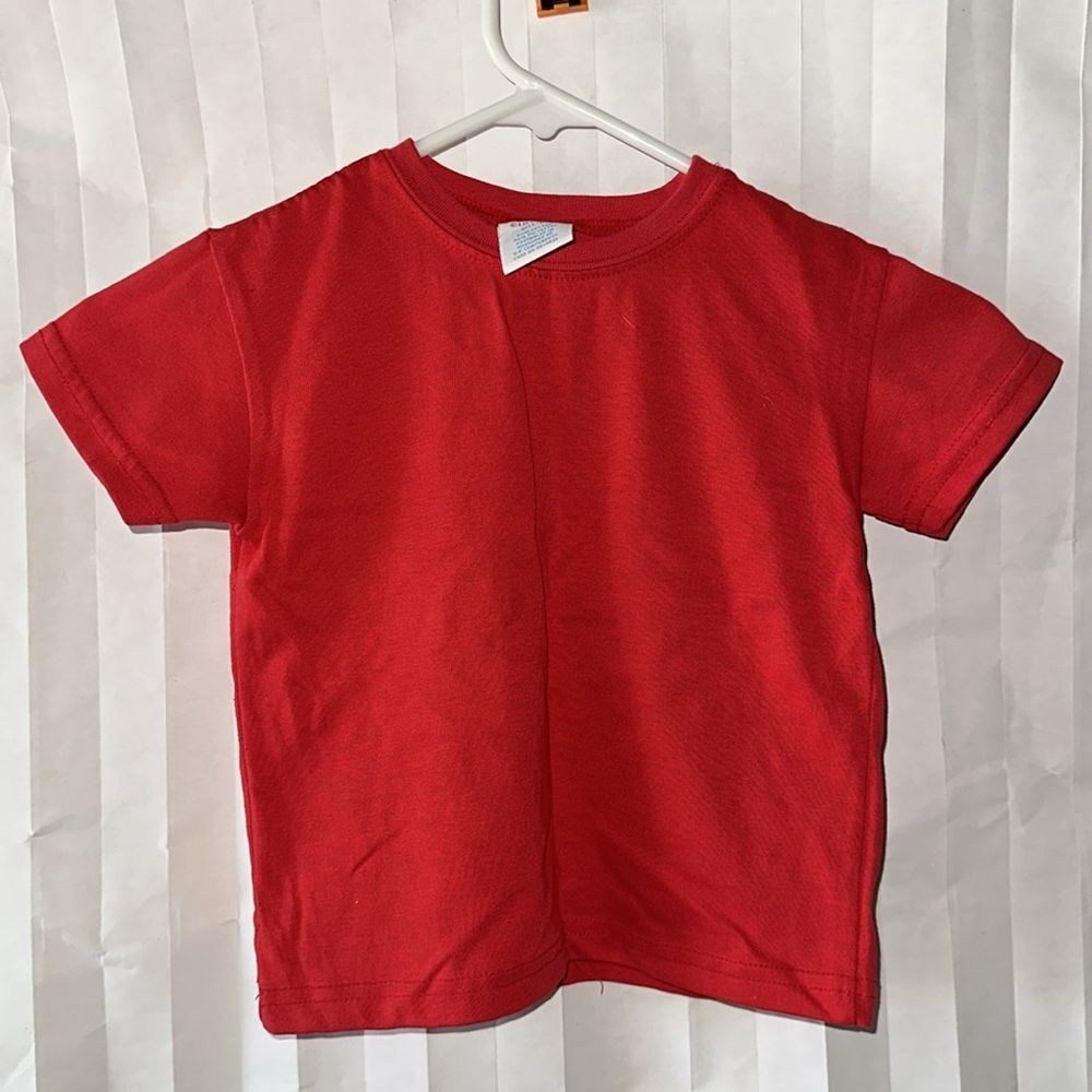 Color Circuit Red Short Sleeve T-Shirt Size M Medium Casual Plain Tee